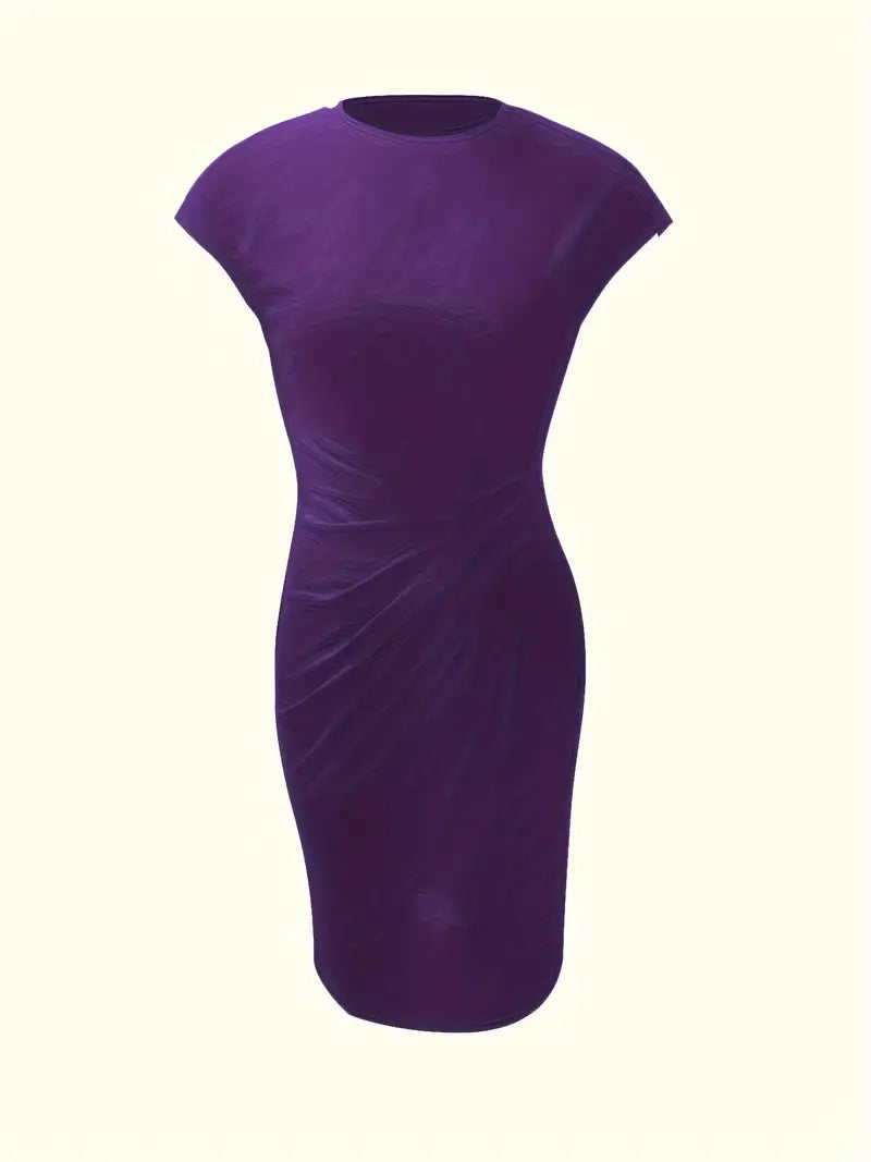 Ava | Chic Crew Neck Dress – Effortless Day-to-Night Sophistication