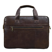 Barrett | Cowhide Leather Crossbody Messenger Work Laptop Handbag