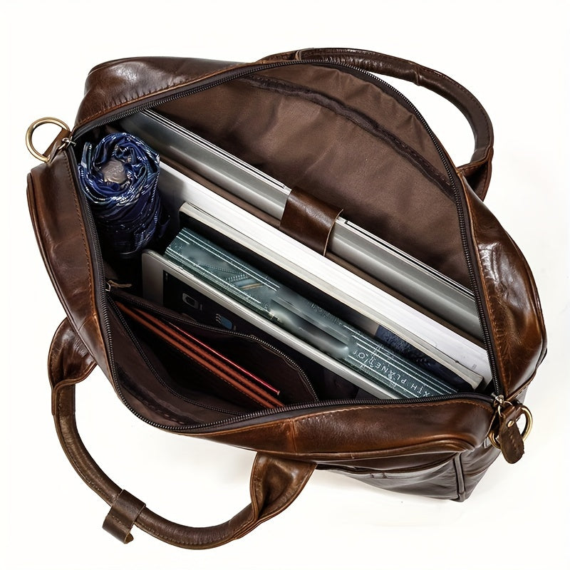 Ben | Leather Crossbody Messenger Laptop Handbag