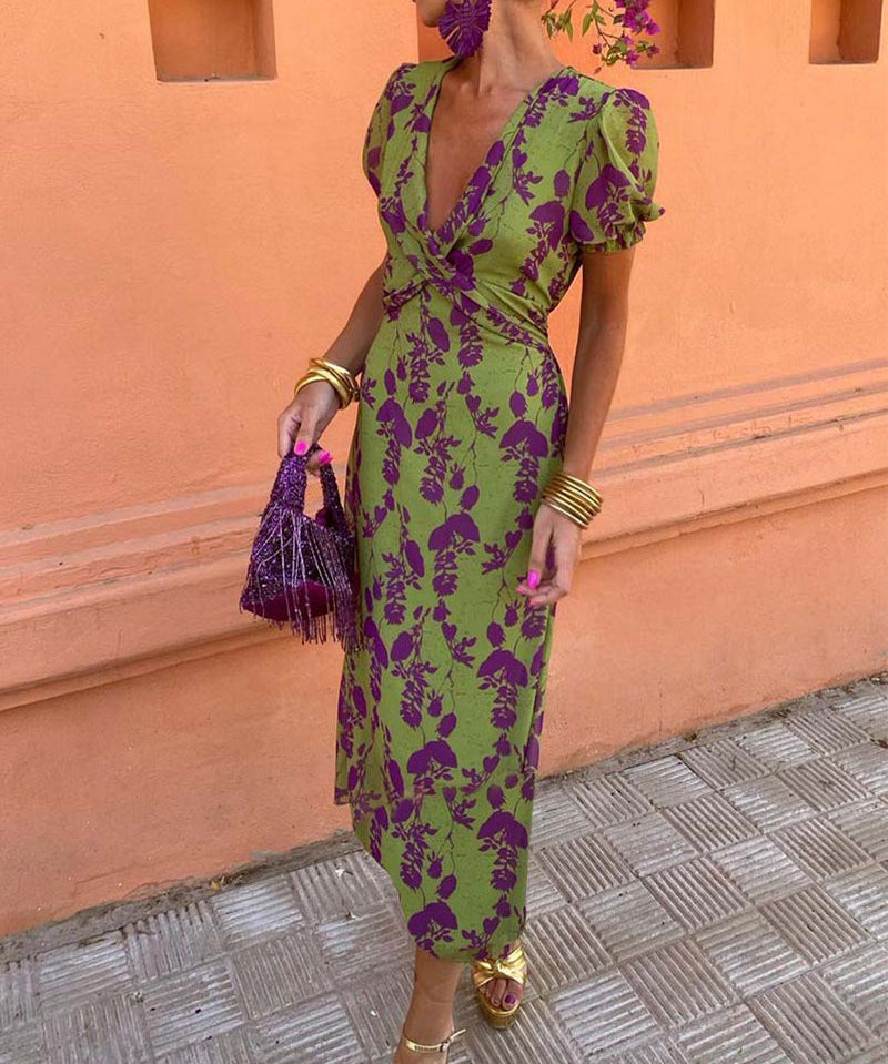 Hazel | Flattering Elegant Puff-Sleeve Dress