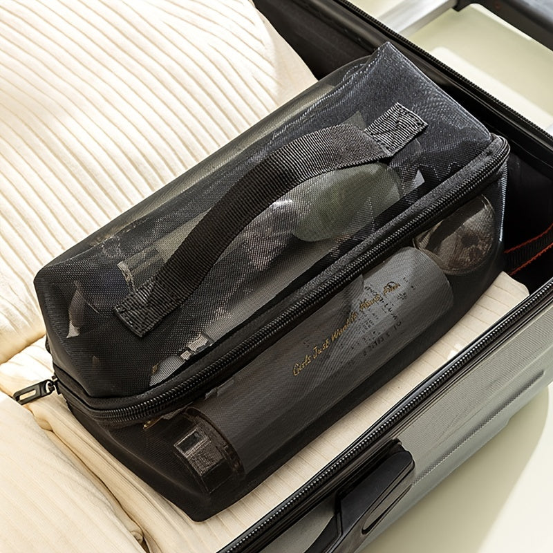Elia | Spacious Mesh Travel Toiletry Bag