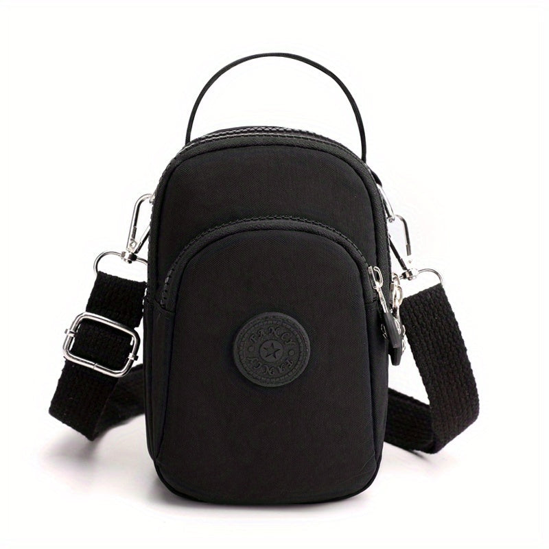 Mylah | Minimalist Solid Nylon Crossbody Small Handbag