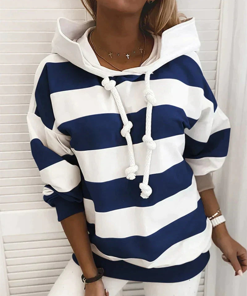 Elma | Casual &Comfortable Striped Hoodie Sweater