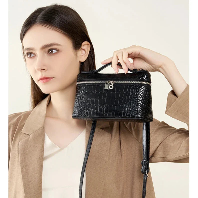 Elisa | Women's Leather Top-Handle Crossbody Sling Handbag