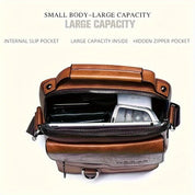 Emmanuel | Stylish Leather Small Crossbody Messenger Bag