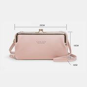 Spacious and Versatile Kiss-lock Crossbody Phone Bag