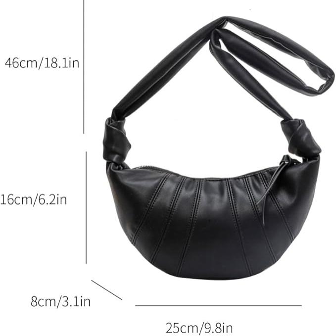 Lilitbeth | Women's Chic Crescent PU Leather Crossbody Bag