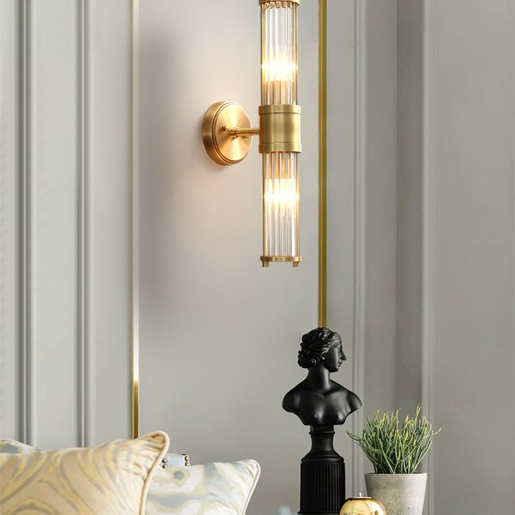 Aria | Gold Cylinder Wall Light – A Modern Statement