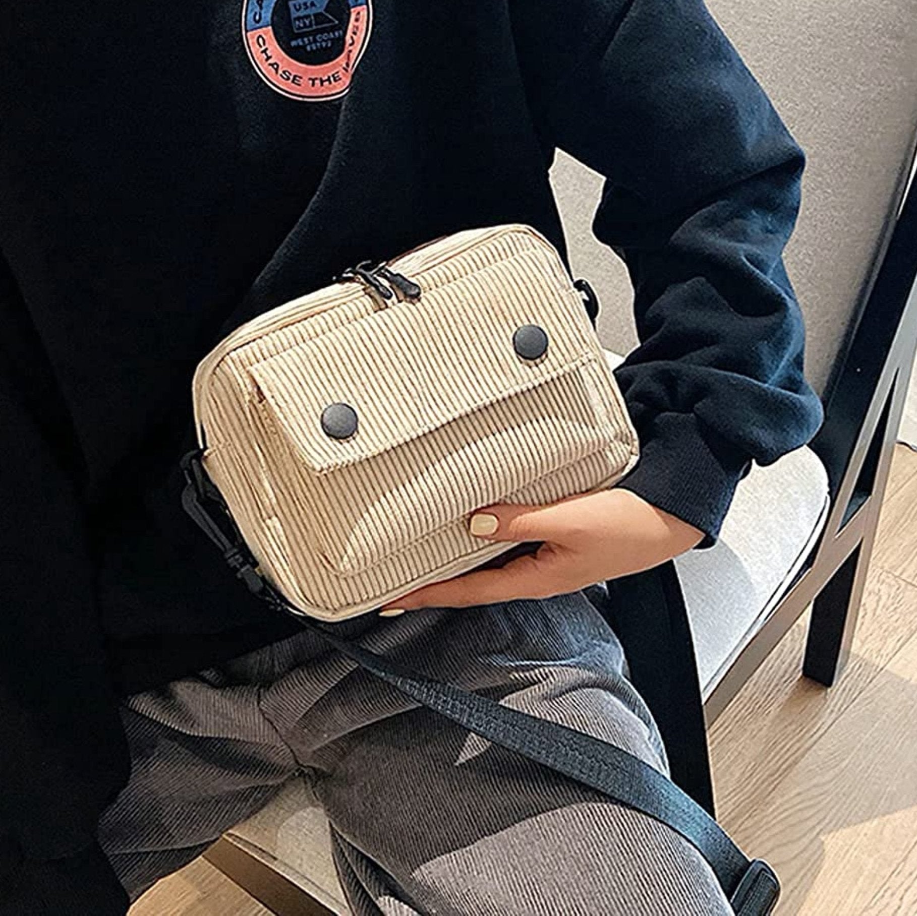 Salem | Corduroy Mini Crossbody Sling Bag