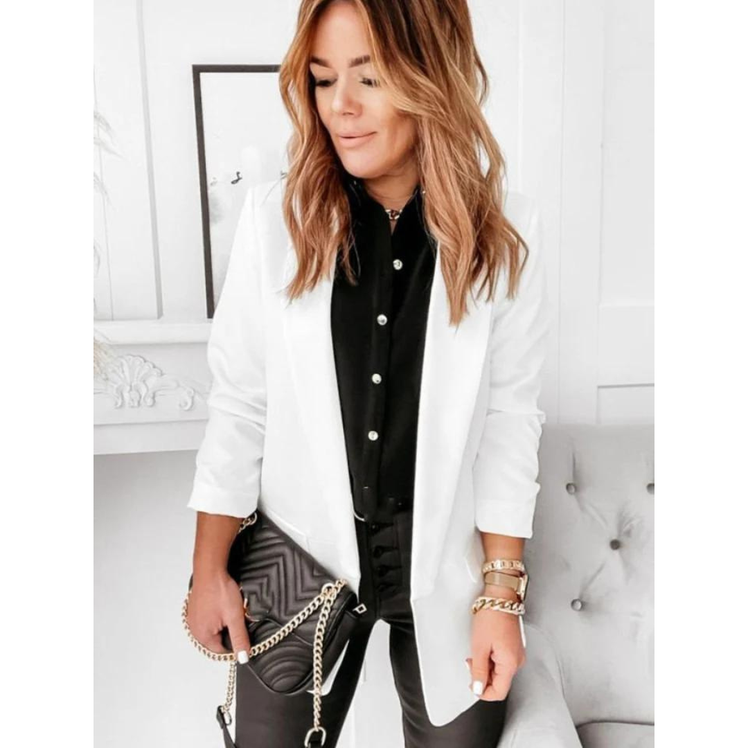 Ursulav | Women's Elegant Long Blazer | Work