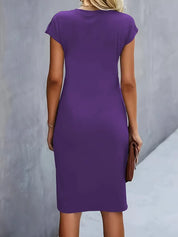 Ava | Chic Crew Neck Dress – Effortless Day-to-Night Sophistication