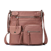 Kallie | Vegan Mushroom Multi-Pocket Crossbody Bag