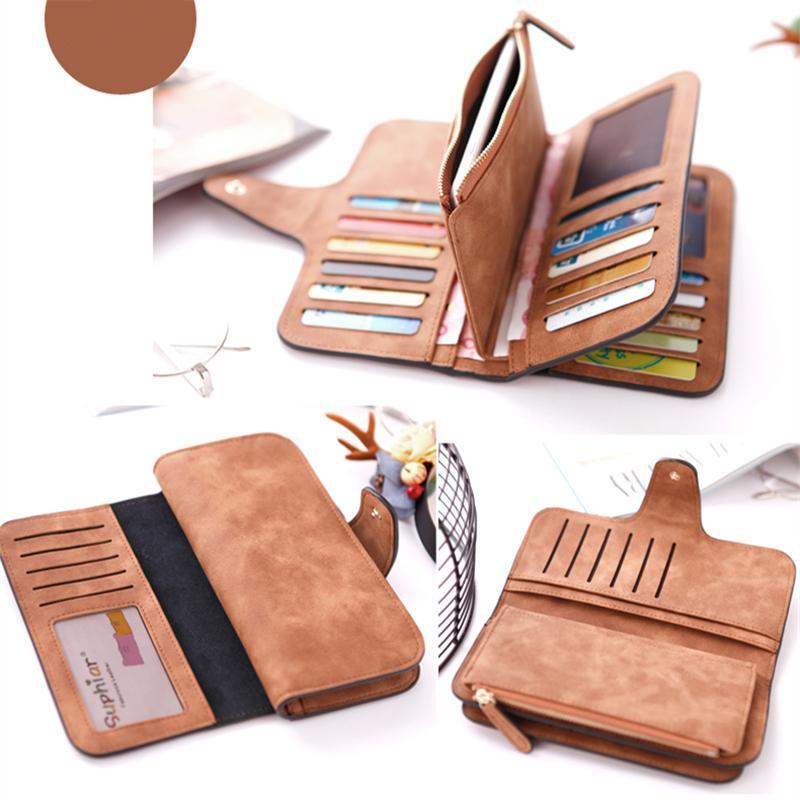 Chic Retro Multi-Slot Wallet for Women