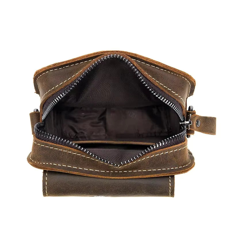 Lachlan | Men's Retro Leather Small Crossbody Shoulder Sling Bag