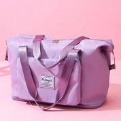 Extra Large Foldable Travel Duffle Bag with Convenient Dry Wet Separation Pocket