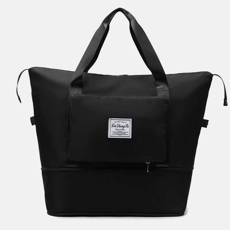 Extra Large Foldable Travel Duffle Bag with Convenient Dry Wet Separation Pocket