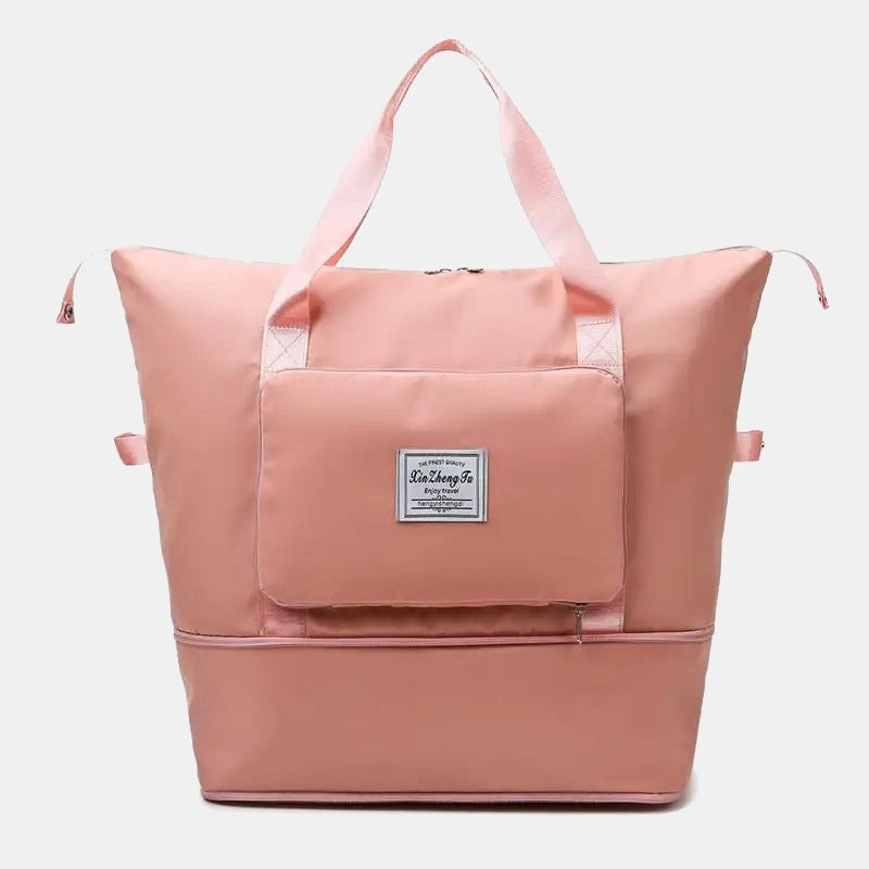 Extra Large Foldable Travel Duffle Bag with Convenient Dry Wet Separation Pocket