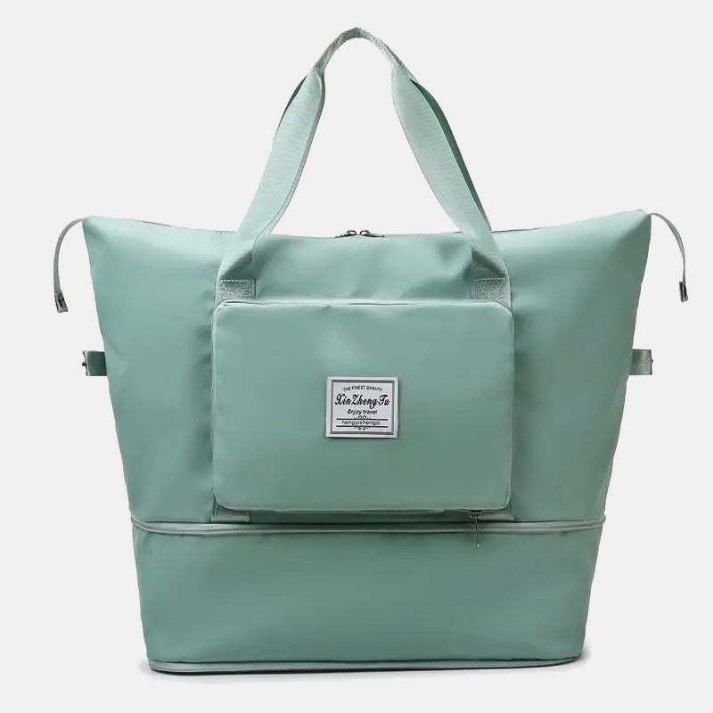 Extra Large Foldable Travel Duffle Bag with Convenient Dry Wet Separation Pocket