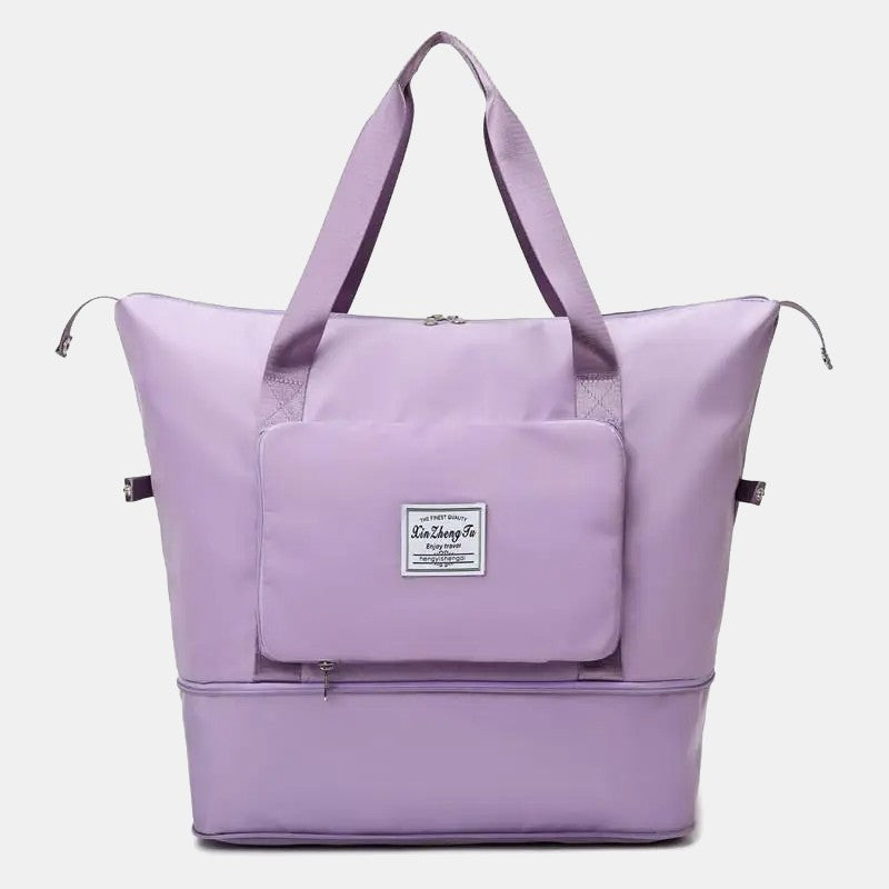 Extra Large Foldable Travel Duffle Bag with Convenient Dry Wet Separation Pocket