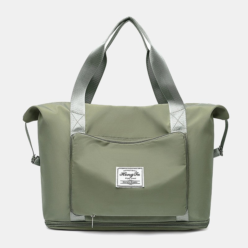 Extra Large Foldable Travel Duffle Bag with Convenient Dry Wet Separation Pocket