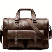 Khian | Leather Crossbody Laptop Travel Messenger Bag