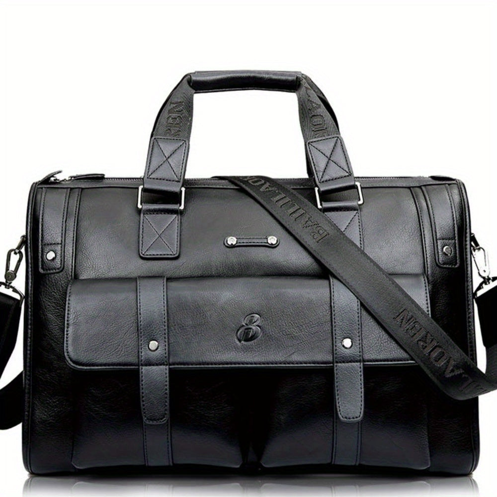 Khian | Leather Crossbody Laptop Travel Messenger Bag