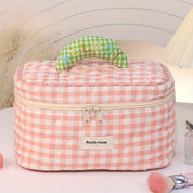 Indy | Charming Gingham Design Travel Cosmetics Bag