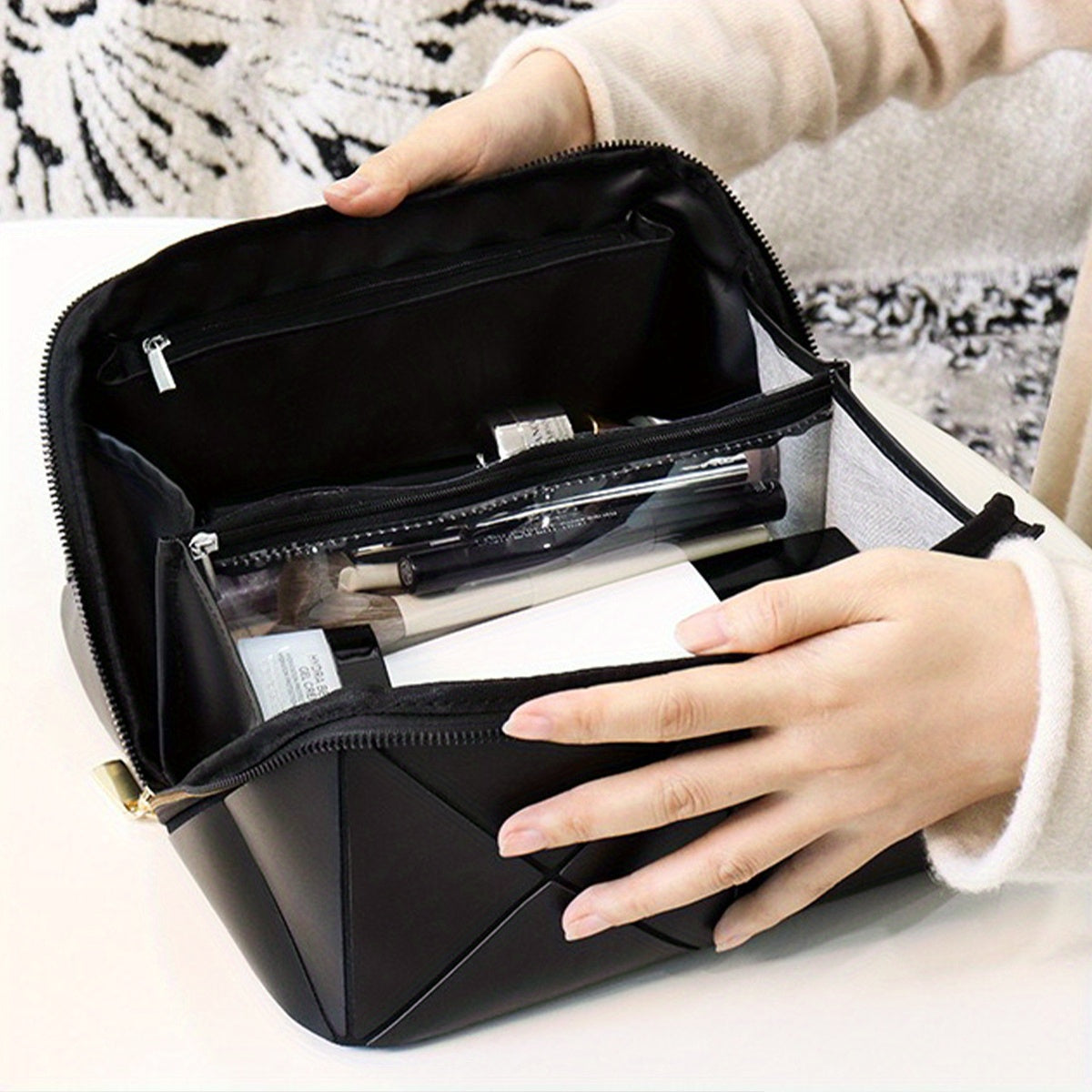 Allie | Waterproof Luxe Cosmetic Bag