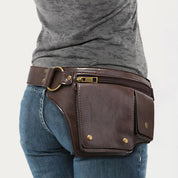 Chic Retro Vegan Leather Waist Bag - Perfect for Travel, Daily Use, and On-the-Go Convenience!