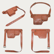 Chic Retro Vegan Leather Waist Bag - Perfect for Travel, Daily Use, and On-the-Go Convenience!