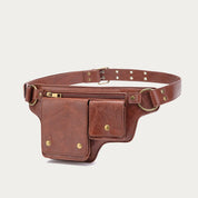Chic Retro Vegan Leather Waist Bag - Perfect for Travel, Daily Use, and On-the-Go Convenience!