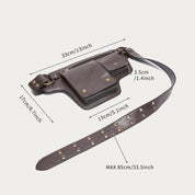 Chic Retro Vegan Leather Waist Bag - Perfect for Travel, Daily Use, and On-the-Go Convenience!