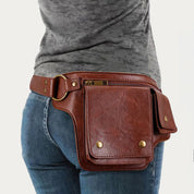 Chic Retro Vegan Leather Waist Bag - Perfect for Travel, Daily Use, and On-the-Go Convenience!