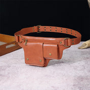 Chic Retro Vegan Leather Waist Bag - Perfect for Travel, Daily Use, and On-the-Go Convenience!