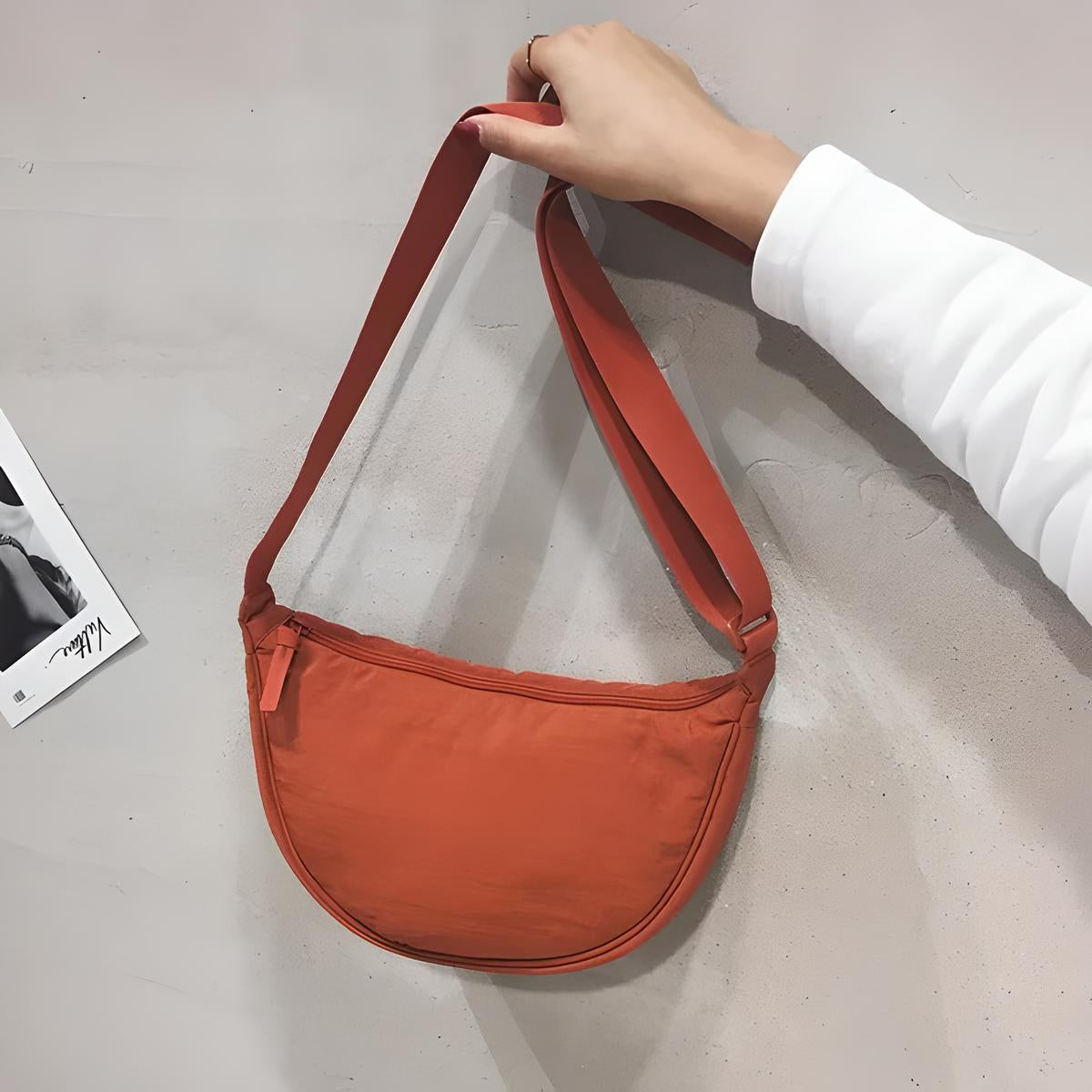 Stylish Violet Dumpling Crossbody Bag for Fashion-Forward Women