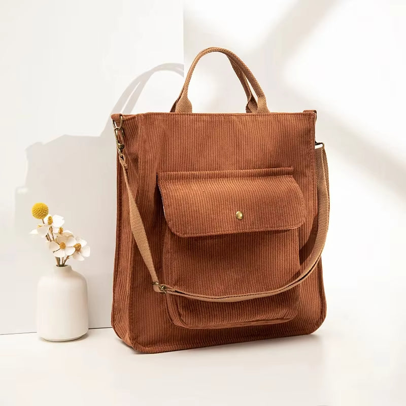 Adele | Corduroy Crossbody Travel Handbag
