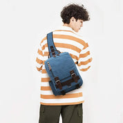 Taylor | Large Retro Canvas Crossbody Sling Travel Bag