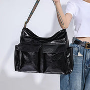 Anya | Retro Multi-Pocket Crossbody Messenger Handbag
