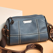 Leyla | Compact Triple-Zip Crossbody Bag