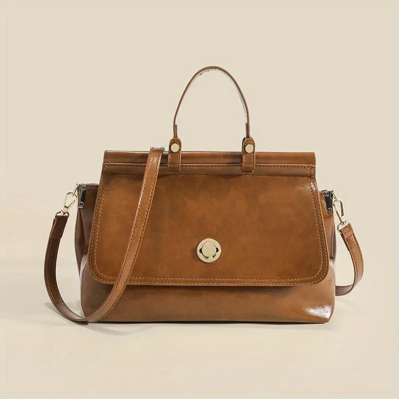 Miracle | Women's Chic Vintage Faux Leather Crossbody Messenger Handbag