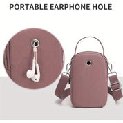 Mylah | Minimalist Solid Nylon Crossbody Small Handbag