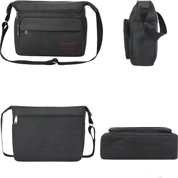 Ayden | Multi-Compartment Waterproof Canvas Crossbody Messenger Bag