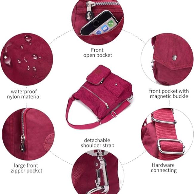 Aleena | Large Capacity Weather-Proof Crossbody Messenger Travel Bag