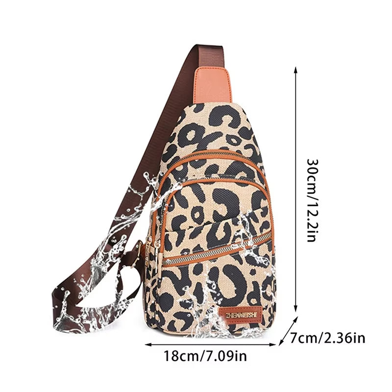 Franchesca | Chic Leopard Women's Crossbody Sling Bag
