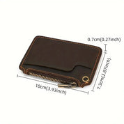 Dani | Vintage Genuine Leather Travel Wallet with Coin Pocket
