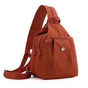 Amayah | Water-Resistant Oxford Crossbody Sling Bag Convertible Backpack