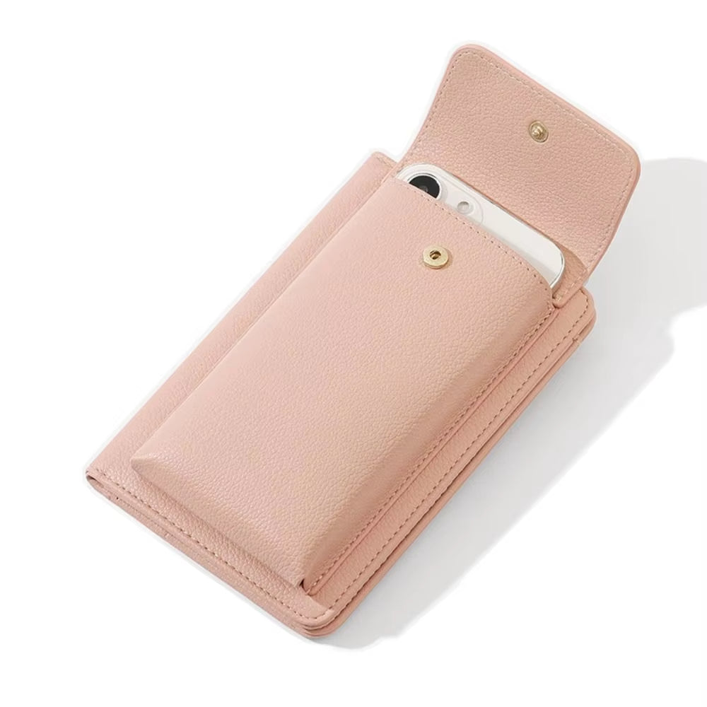 Pearl | Lightweight PU Passport Holder Travel Wallet with Detachable Shoulder Strap