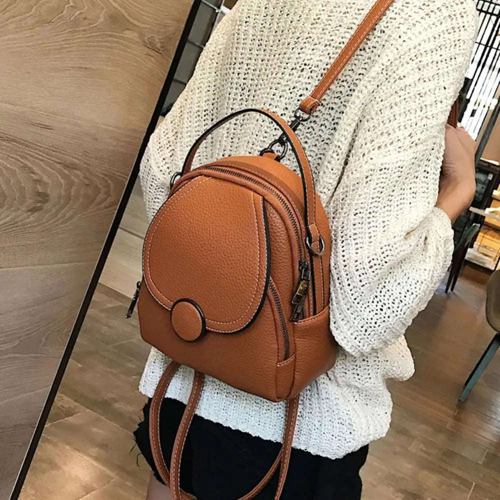 Janelle | Mini Flap Crossbody Sling Handbag Backpack with Top Handle