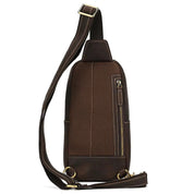 Jaxxon | Men's Retro Genuine Crazy Horse Leather Anti-theft Crossbody Chest Bag