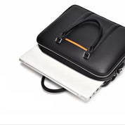 Omar | Leather Business Laptop Briefcase Crossbody Handbag